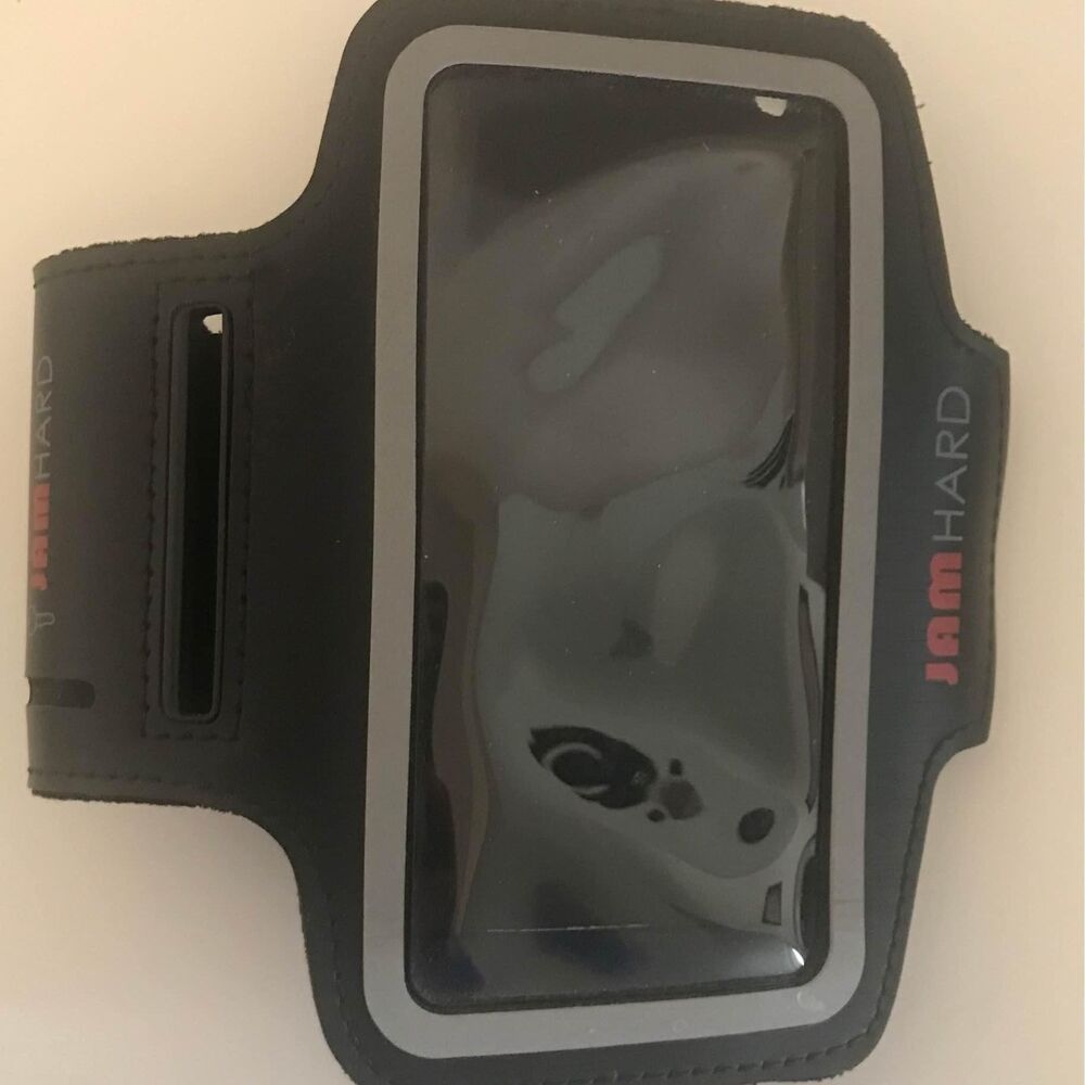 Black Sports Running Armband cell phone iPod holder Jam Hard
